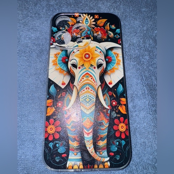 Iphone 15 pro max Colorful Elephant Phone Case - Picture 1 of 2